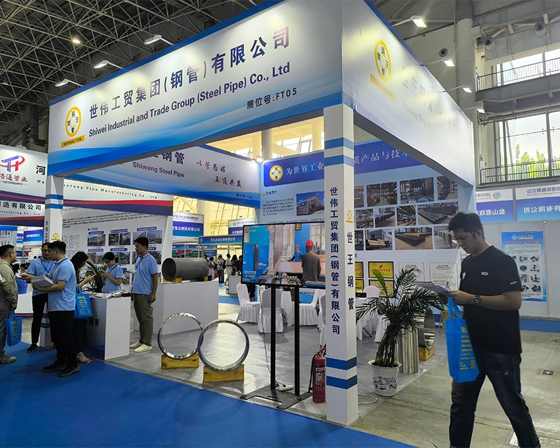 SHIWANG made a stunning appearance at the pipe materials exhibition.